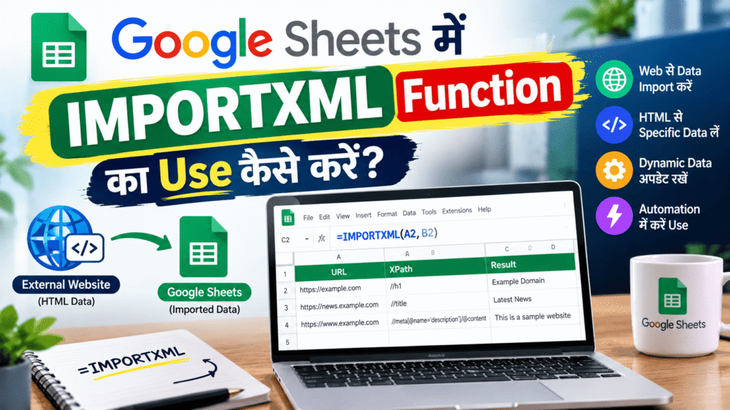 Google Sheets में IMPORTXML Function का Use कैसे करें?