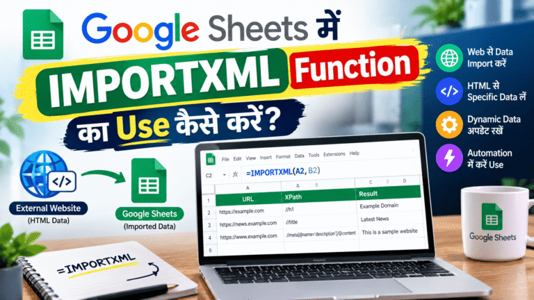 Google Sheets में IMPORTXML Function का Use कैसे करें?
