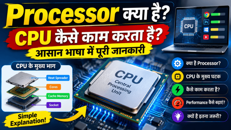 Processor क्या है? CPU कैसे काम करता है? आसान भाषा में पूरी जानकारी