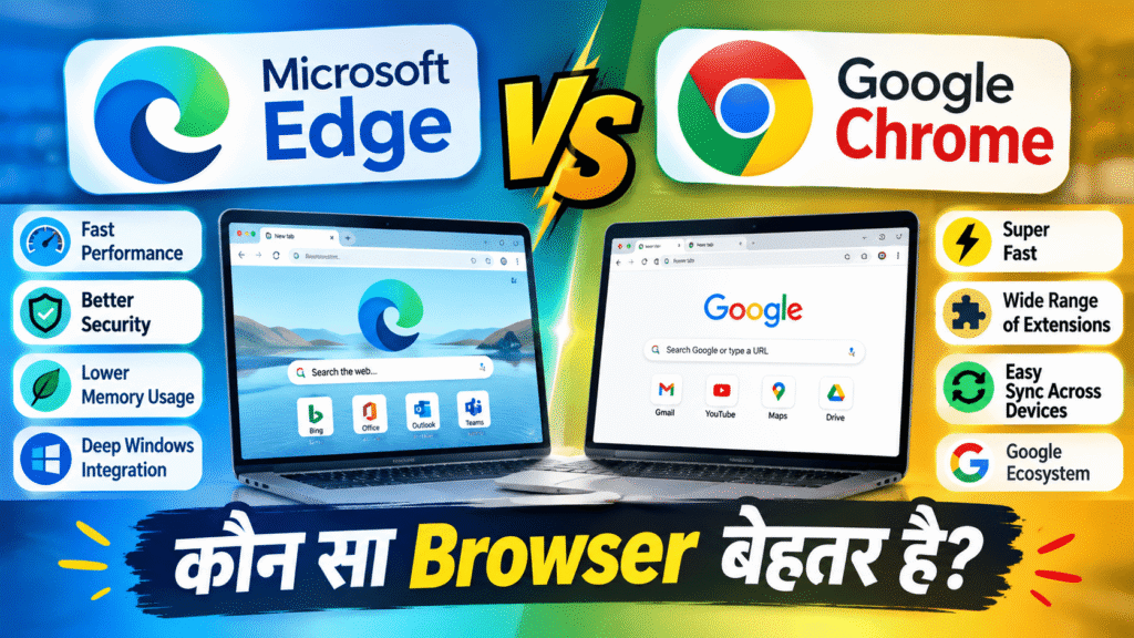 Microsoft Edge vs Google Chrome: कौन सा Browser बेहतर है?