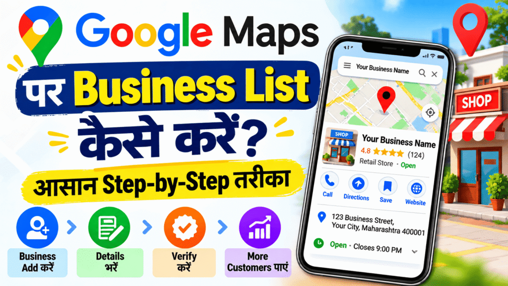 Google Maps पर Business List कैसे करें? आसान Step-by-Step तरीका